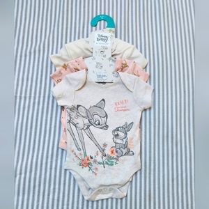 Disney Bambi x Primark 3pk of 6-9M onesies